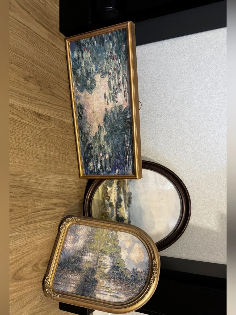 Collection of 3 impressionsist wall art frames